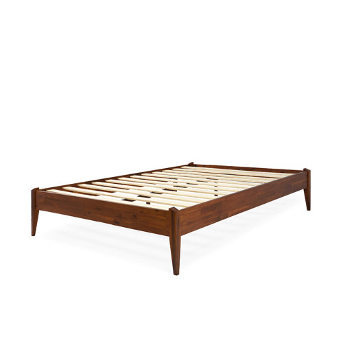 Ebern Designs Dinkee Solid Wood Platform Bed without Headboard, Mid
